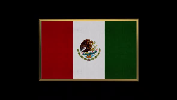 Mexico 3D Flag