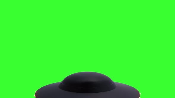 UFO Transition on Green Screen