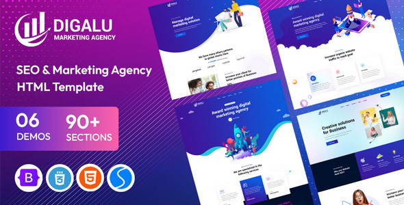 Digalu - Digital Marketing HTML Template for SEO Agency
