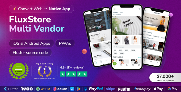 Fluxstore Multi Vendor - Flutter E-commerce Full App