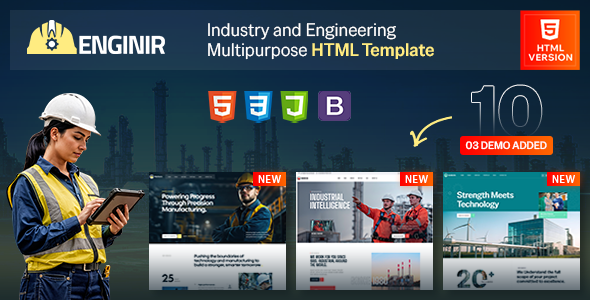Enginir - Industrial & Engineering Multipurpose HTML Template