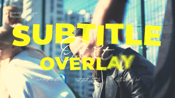 Subtitle Text Overlay