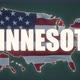 Minnesota State Text with USA Map Flag Video Waving in Wind - VideoHive Item for Sale