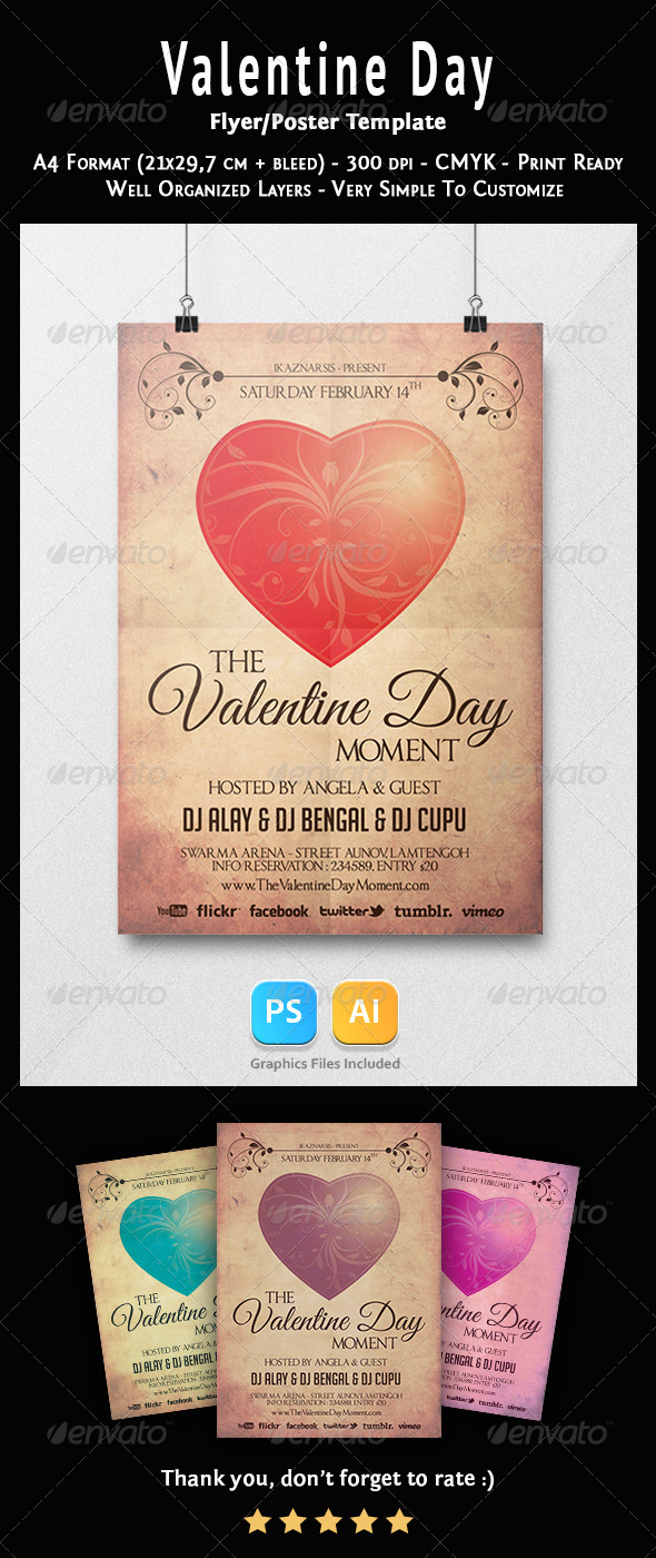 Valentine Days Flyer Templates