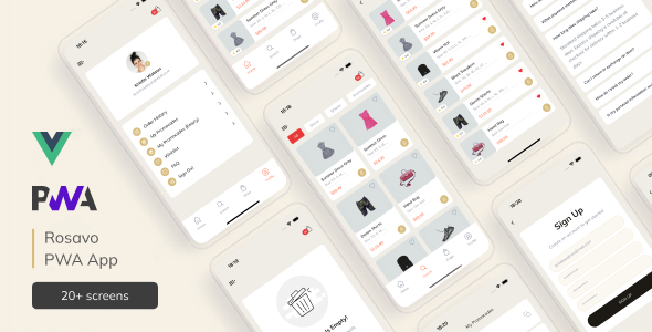 Rosavo – Vue 3 Fashion Store & eCommerce Template