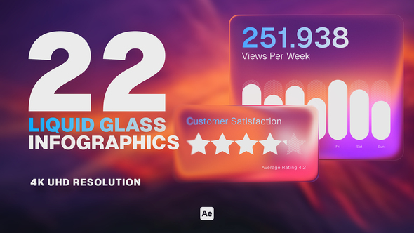 Liquid Glass Infographics