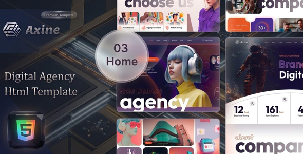 Axine - Digital Agency HTML Template
