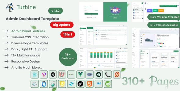 Turbine - Admin Dashboard Template