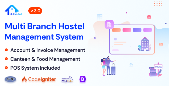 iHostel - iNiLabs Multi Branch Hostel Management System & POS