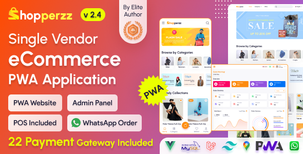 Shopperzz - PWA eCommerce CMS with POS & WhatsApp Ordering | Inventory Management
