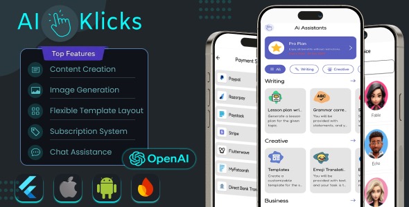 AiKlick | AI Assistant & Content Platform With Flutter Mobile
