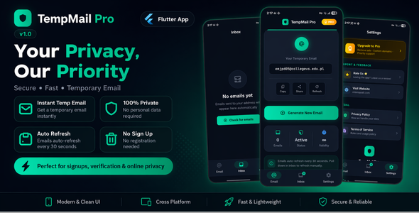 TempNova | Temporary Email Flutter App