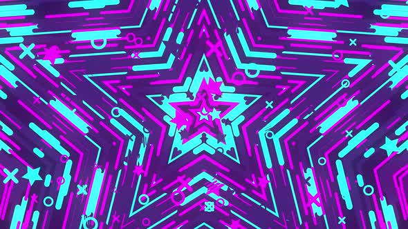 Colorful Abstract Star