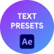 Text Presets Bounce,Flicker,Paragraph and Typewriter - VideoHive Item for Sale
