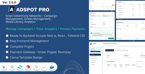 ADSPOT Digital Signage Advertising Platform App