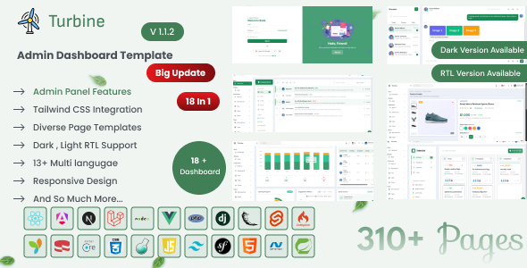 Turbine - Admin Dashboard Template