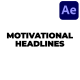 Motivational Headlines - VideoHive Item for Sale
