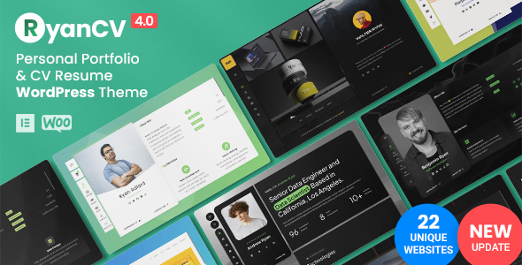 RyanCV - Personal Portfolio Resume Theme