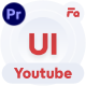 YouTube Video UI Elements Pack MOGRT– Animated Overlays for Subscribe, Comments, Likes - VideoHive Item for Sale