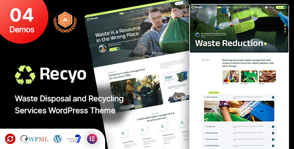 Recyo - Recycling & Waste Management WordPress Theme
