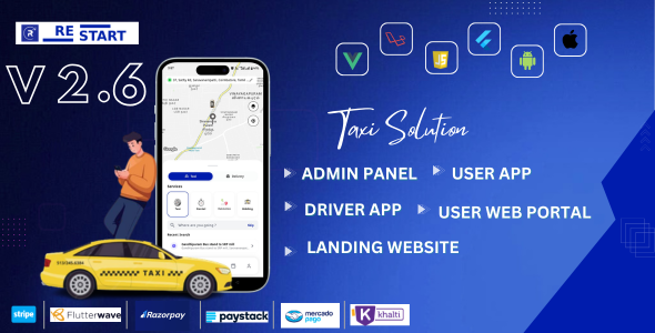 Restart  Taxi & Delivery- Perfect Taxi Solution with Parcel Delivery