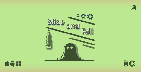 Slide and Fall | HTML5 Game Template