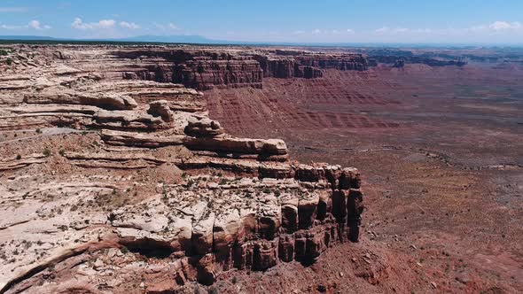 Red Cliff Aerial Mojave Desert USA