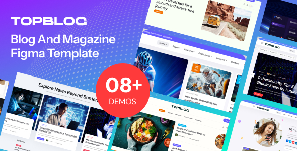 Topblog - Blog & Magazine Figma Template