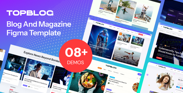 Topblog - Blog & Magazine Figma Template