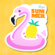Folded Summer Holiday Travel Stickers Pack - VideoHive Item for Sale