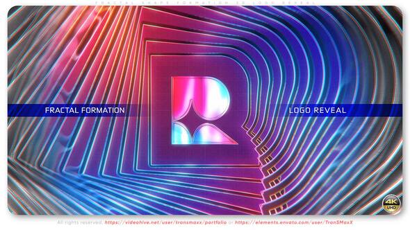 Fractal Shape Formation 3D Logo Reveal