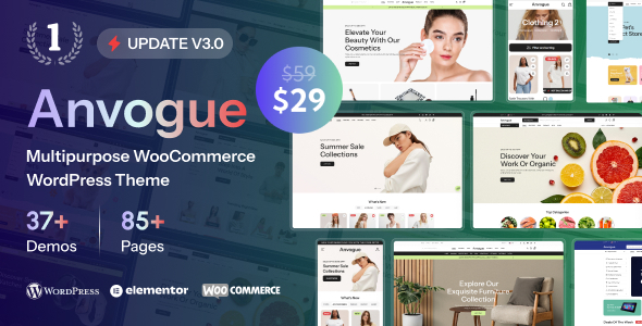 Anvogue - Advanced Multipurpose WooCommerce Theme