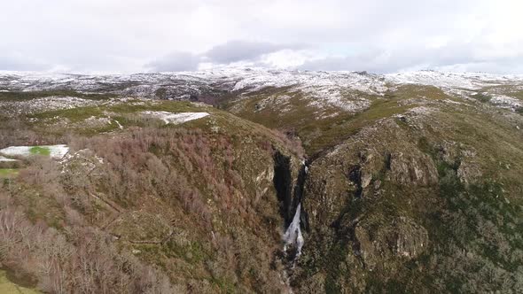 Winter in a Mountain Waterfall