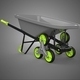 Triple Wheel Stair Climber Wheelbarrow Barrow Cart Trolley Wagon - 3DOcean Item for Sale