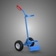 Single Handle Hand Truck Trolley Dolly Cart Pallet Transport 2 - 3DOcean Item for Sale