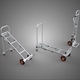 Foldable Hand Truck Platform Trolley Cart Flatbed Upright Tilted - 3DOcean Item for Sale