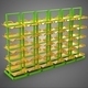 Storage Rack Display Stand Level Tier Tray Shelf Bay Store Shop - 3DOcean Item for Sale