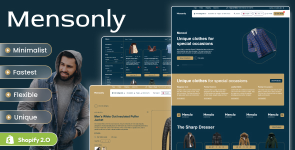 Mensonly - Shopify 2.0 Clothing Shop Theme