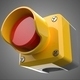 Red Yellow Emergency Stop Push Button Switch Protective Cover - 3DOcean Item for Sale