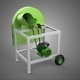 Mobile Tree Plant Straw Grass Crop Stem Shredder Crusher Machine - 3DOcean Item for Sale