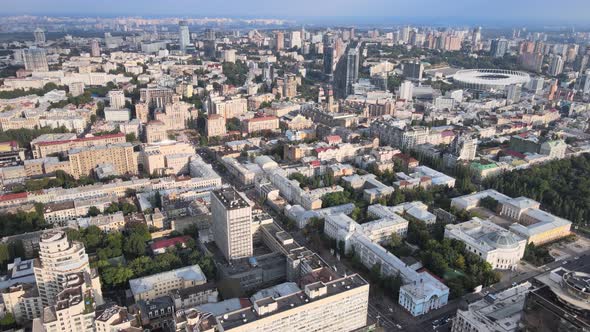 Kyiv, Ukraine Aerial View of the City. Kiev