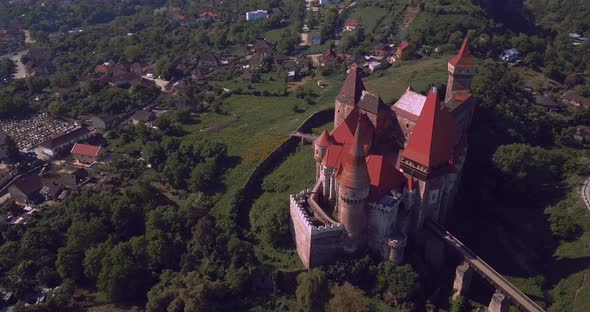 Corvin Castle In Transylvania, Romania