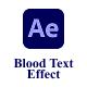 Soak Up Blood Text Effect - VideoHive Item for Sale