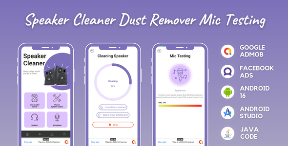 Speaker Cleaner - Dust Remover - Water Cleaner