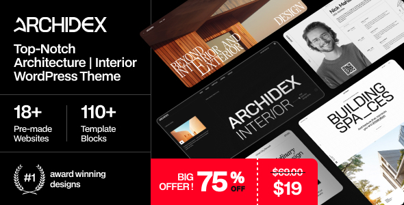 Archidex - Architecture Interior WordPress Theme