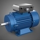 Standard Industrial Generic Blue Electric Motor Ac Induction - 3DOcean Item for Sale