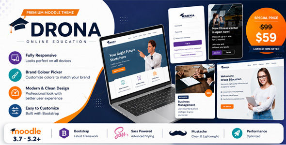 Drona - Multipurpose Moodle Theme