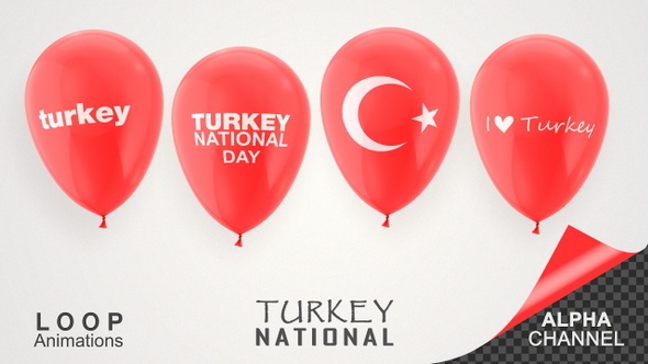 Turkey National Day Celebration Balloons
