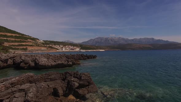 View From the Sea to the Mountains and the Lustica Bay