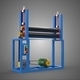 Dual Roller Press Machine Sandal Shoe Sole Bonding Production - 3DOcean Item for Sale